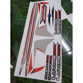 tem rời luvias GTX đỏ bạc xe đen