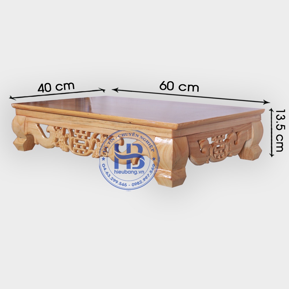 Bàn ôsin gỗ pơmu, 20x30cm, 25x35cm, 30x40cm, 35x50cm, 40x60cm | Nhận đặt làm theo yêu cầu