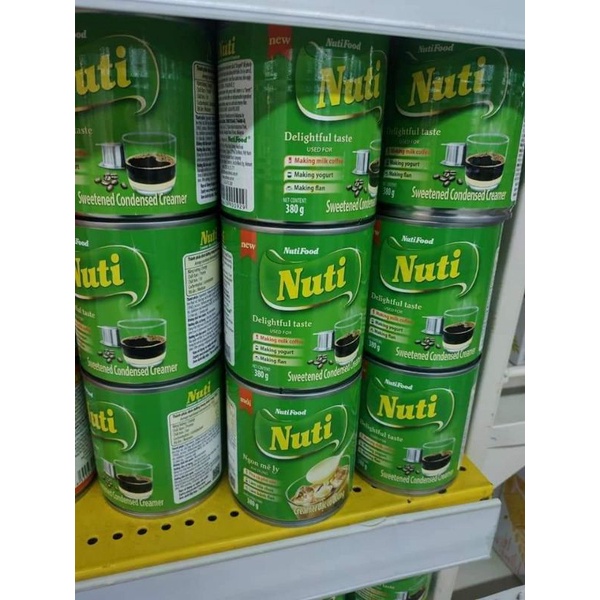 SỮA ĐẶC NUTI  LON 380 GR