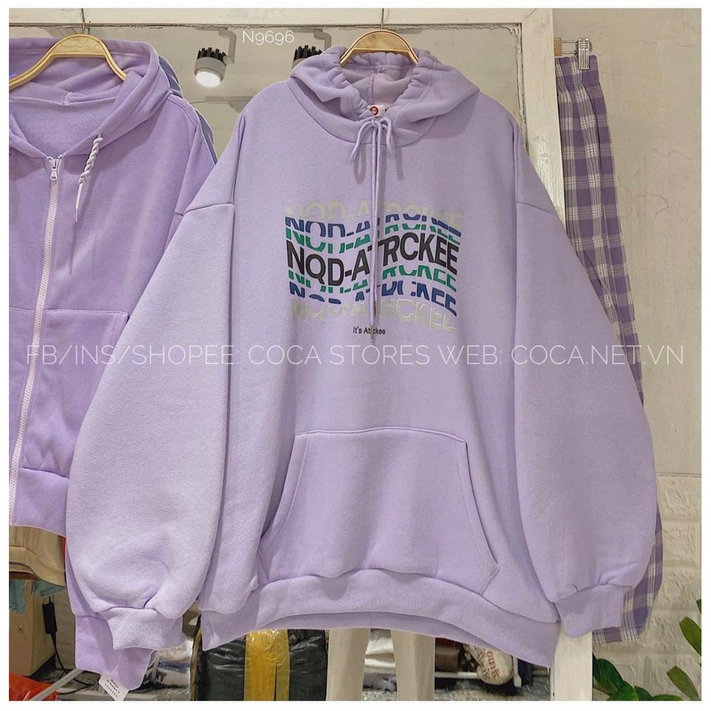Áo nỉ hoodie chữ lượn sóng | BigBuy360 - bigbuy360.vn