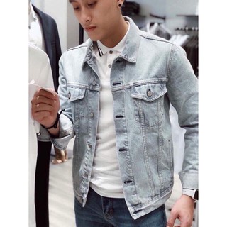 Áo khoác Jean Nam vải Jean denim cao cấp chất lượng TRA204