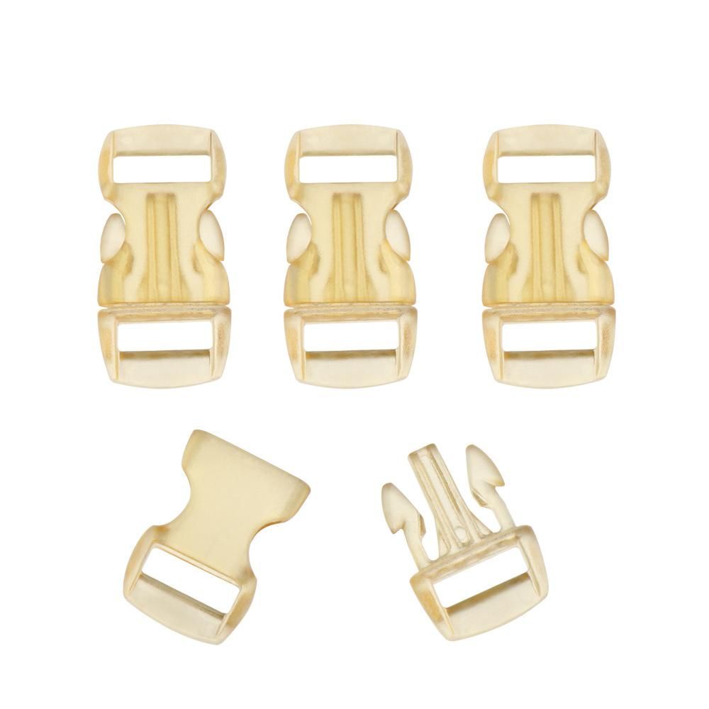 Set 4/8/12/20 khóa gài bằng nhựa trong suốt 3/8" 10mm chất lượng cao dùng làm vòng đeo cổ cho thú cưng