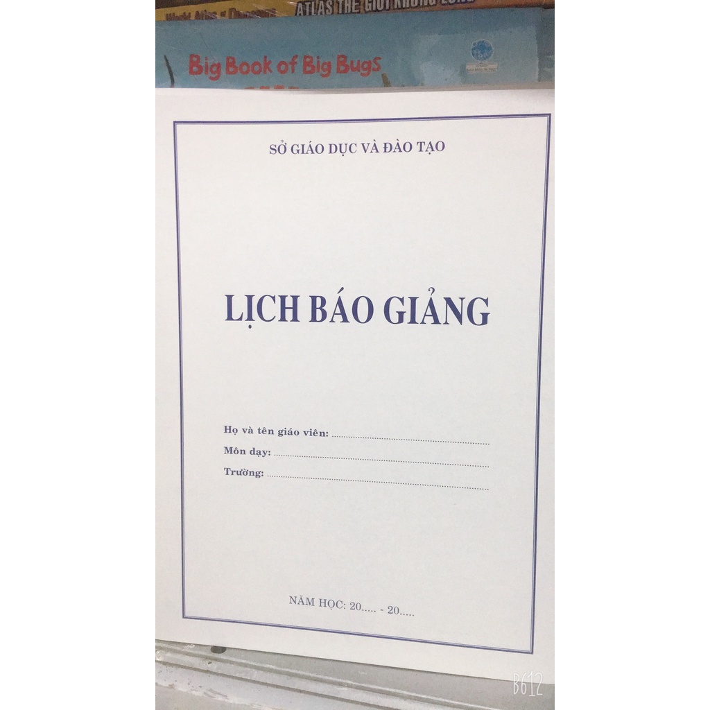 Sổ ghi đầu bài &amp; Lịch báo giảng (THCS, THPT)