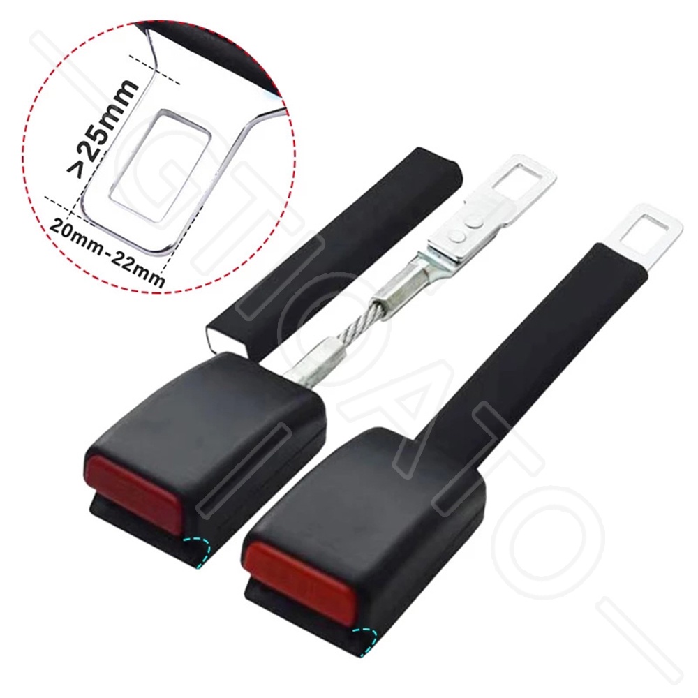 GTIOATO DâY Đai An ToàN Ô Tô Chốt Cài Dây An Toàn Xe Ô Tô 25CM Khóa Dây An Toàn Xe Hơi Dây Nối Dài Đai An Toàn Xe Hơi Kẹp Dây An Toàn Trên Ô Tô Phụ KiệN Ô Tô