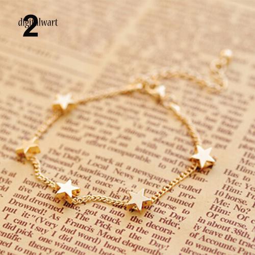 Lắc chân hợp kim hình ngôi sao / trái tim xinh xắn | BigBuy360 - bigbuy360.vn