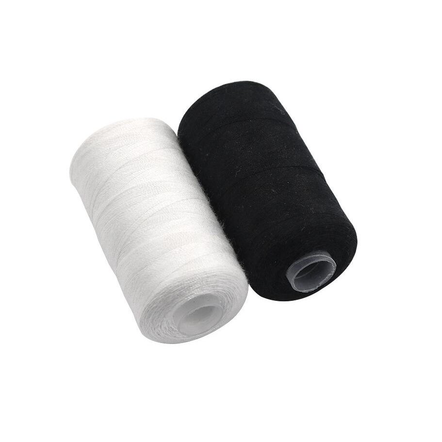 Set 2 Cuộn Chỉ May 500M Hai Màu Trắng Đen