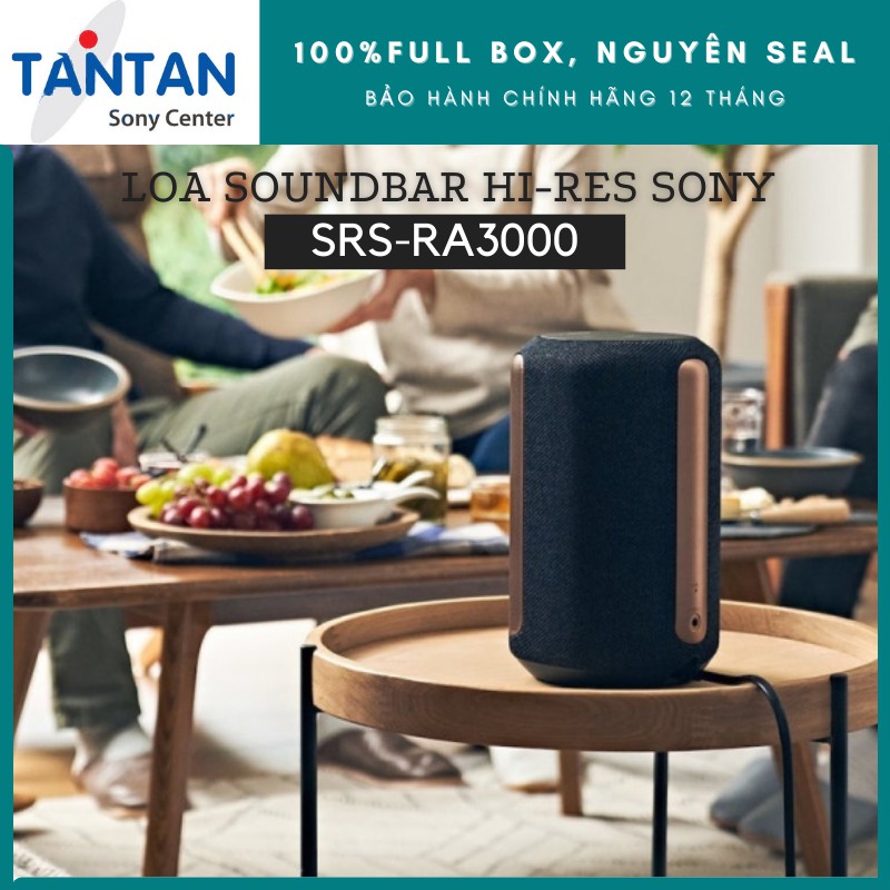 Loa SOUNDBAR BLUETOOTH Sony SRS-RA3000 l Kết nối Wi-Fi - TV BRAVIA® tương thích - Chống ẩm - 360 Reality Audio