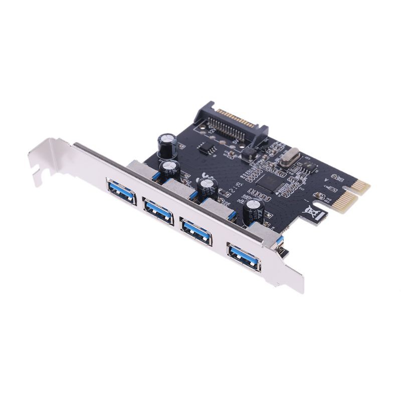 Card chuyển đổi từ đầu Pci-E Pci Express sang 4 cổng USB 3.0 cho PC Windows XP / 2003 / Vista / Win7 / Win8 / Win10