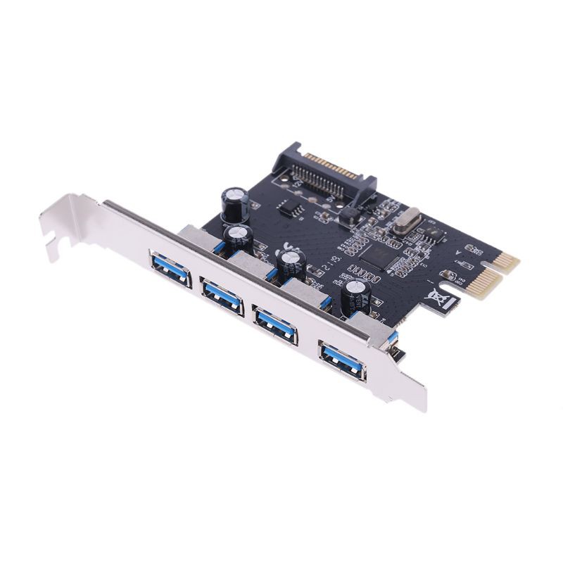 Thẻ chuyển đổi 4 cổng USB PCI-E PCI USB 3.0 VIA Chip SATA cho máy tính