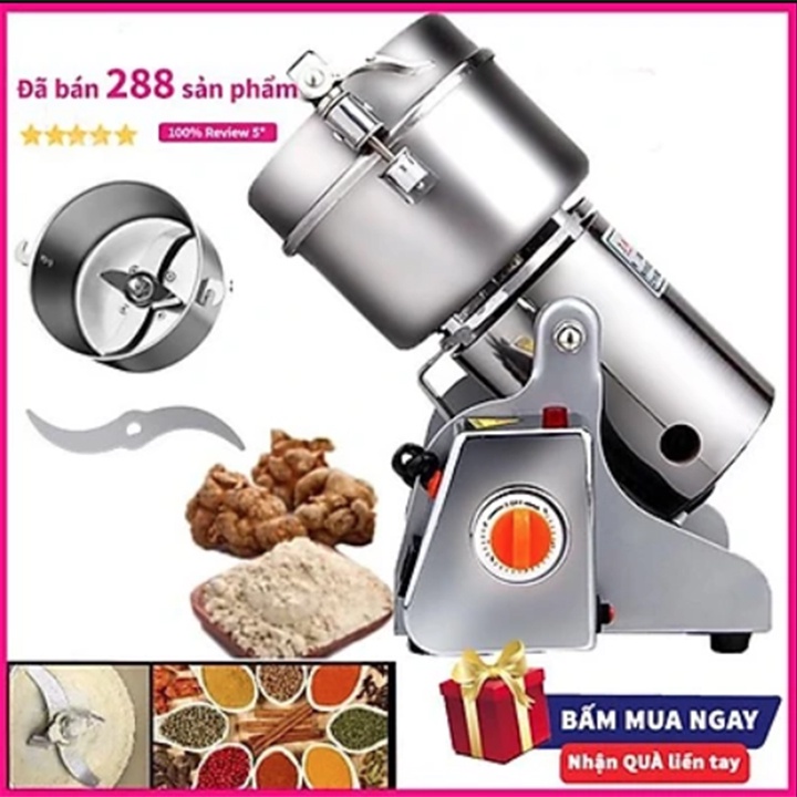 Máy Xay Nghiền Bột Khô Seka Loại 1kg/mẻ xay