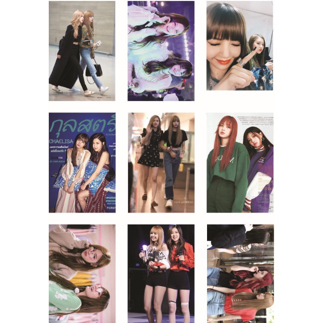 Lomo card 45 ảnh BLACKPINK Couple ChaeLice Rosé + Lisa