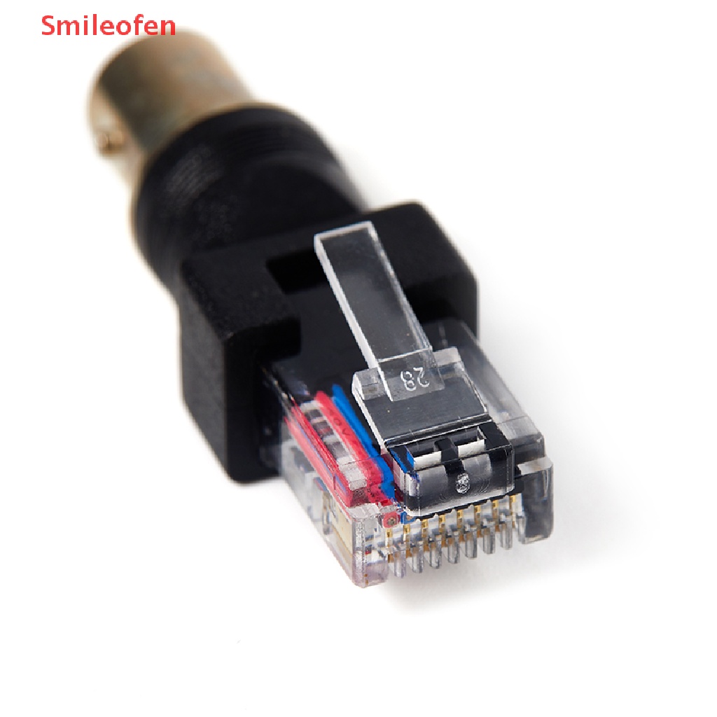 1 Đầu Nối BNC Female Sang RJ45 Male Plug RF Màu Đen Mới