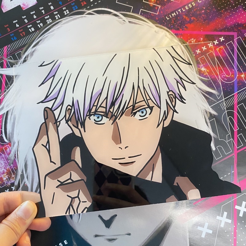 Tranh kính tự tô màu anime Chú Thuật Hồi Chiến - Jujutsu Kaisen handmade diy quà tặng trang trí