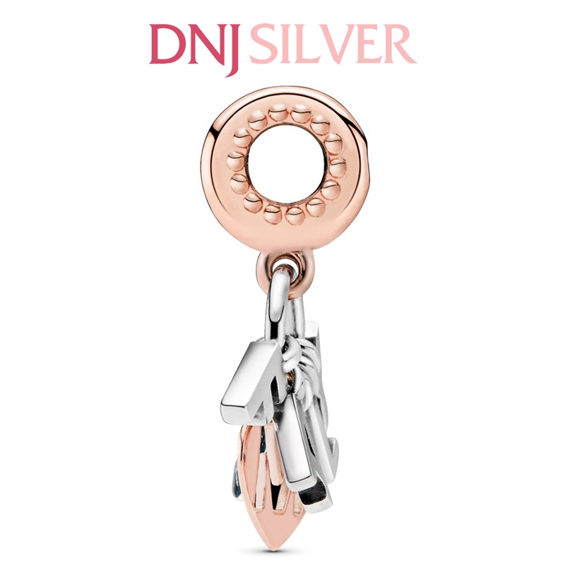 [Hàng cao cấp] Charm bạc 925 cao cấp, hàng chuẩn bạc - Charm Family Letters thích hợp để mix vòng tay charm - DN161