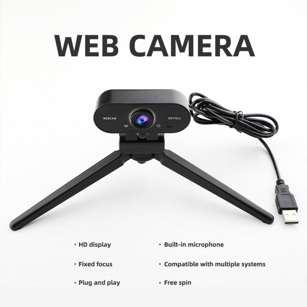 W16 Computer Camera USB Free Drive with Microphone Conference Live Camera 2K TRUING