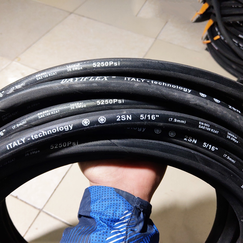 Dây máy rửa xe cao áp 2 lõi thép phi 8 5/16 Taiwan dây rửa xe máy ô tô dây trơn dài 5-10-15-20-25 mét Nhật Bản Mart