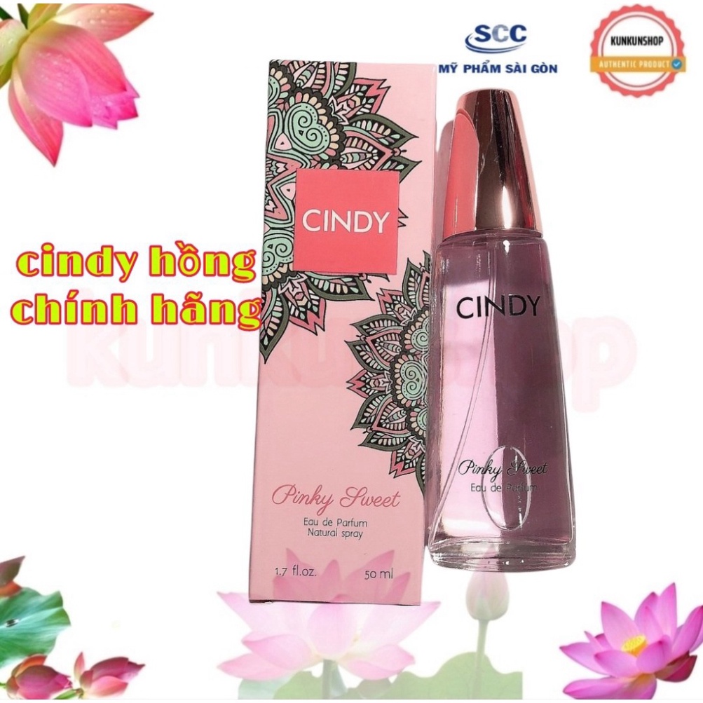 Nước hoa cindy 50ml cam kết chính hãng golden, passionate, classic, pinky