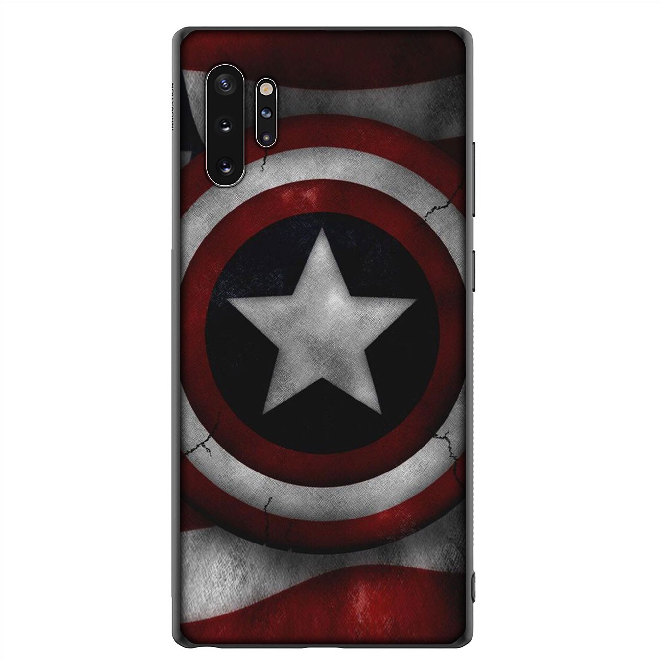 Samsung Galaxy S21 Ultra S8 Plus F62 M62 A2 A32 A52 A72 S21+ S8+ S21Plus Casing Soft Silicone Phone Case Marvel Captain America logo Cover