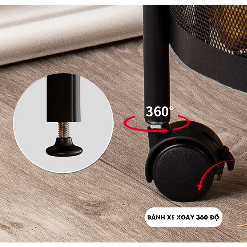 Kệ Rau Củ Khay Tròn Xoay 360 Độ Cho Phòng Bếp