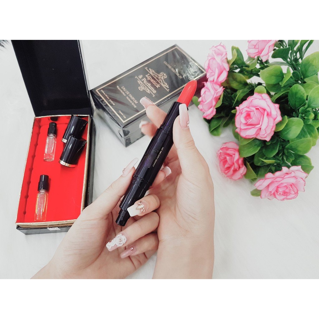 SET SON VÀ NƯỚC HOA LIPSTICK AND PERFUME (SON ĐỎ CAM) - QUYẾN RŨ VÀ GỢI CẢM | BigBuy360 - bigbuy360.vn