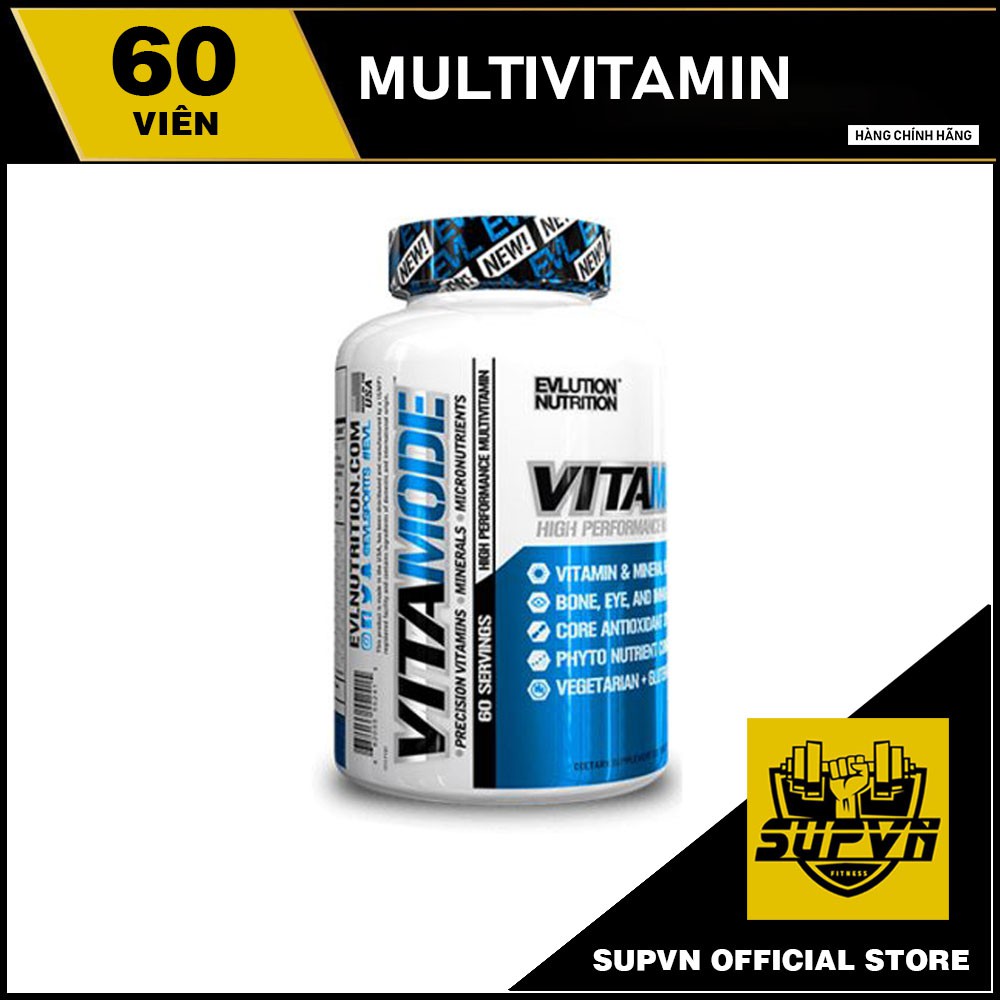 EVL Vitamode 60 viên - Viên uống bổ sung Vitamin tổng hợp cho người tập luyện 30 serving