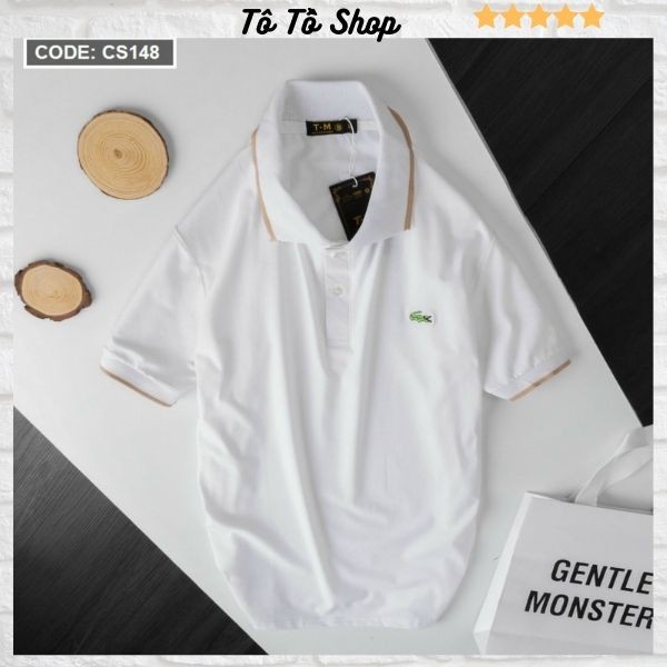 Áo Thun Nam Ngắn Tay Có Cổ ❤️FREESHIP❤️ Áo Phông Nam phối bo cổ thun cotton (nhiều màu, có size 3X) Tô Tồ Shop - C12-AT7