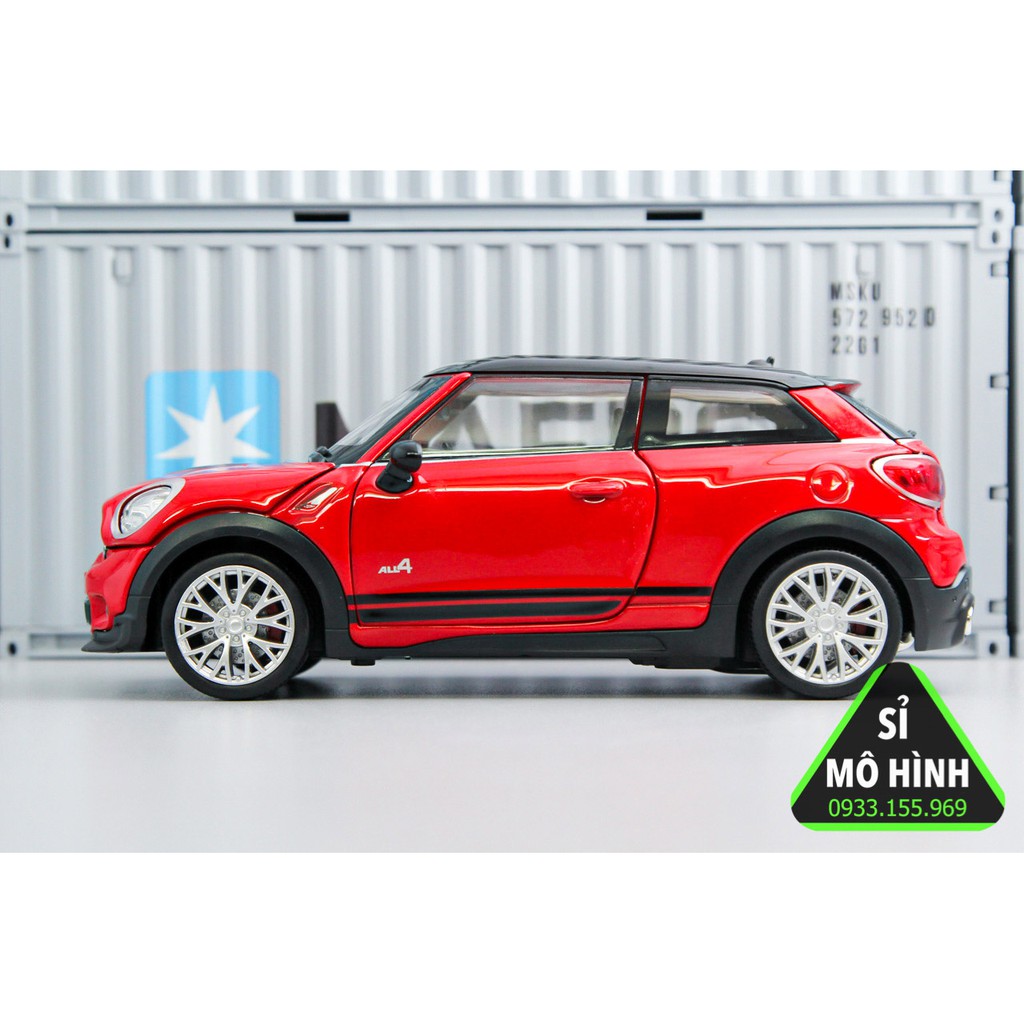 [ Sỉ Mô Hình ] Mô hình xe sedan Mini Cooper Paceman mở hết cửa 1:24 Đỏ