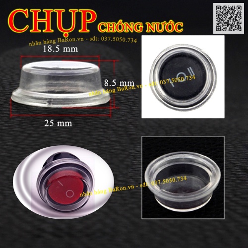 Công tắc 6A/220V loại on/off/on 23mm