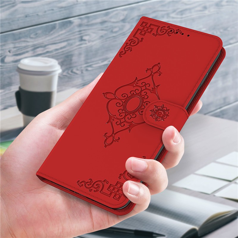 Bao da điện thoại dạng ví gập có ngăn đựng thẻ hình hoa cho Xiaomi Redmi Note 9S Note 9 Pro Note 8 pro Note 8T