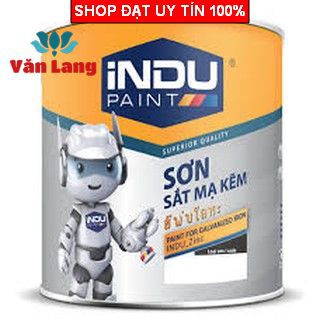 Sơn sắt mạ kẽm INDU hộp 2,5 Kg Bảo hành không bong tróc - Hàng chính hãng