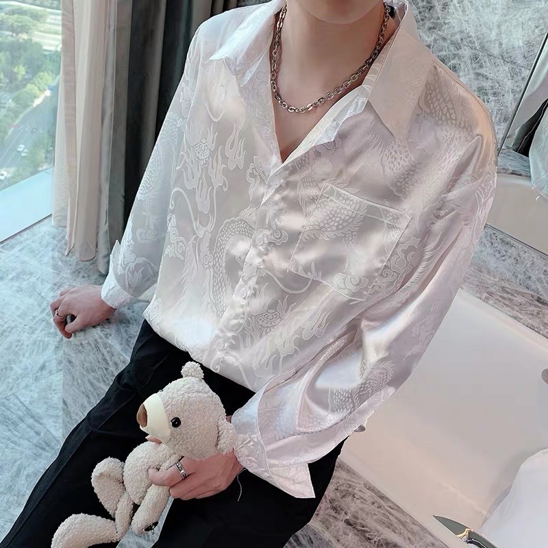 Hàng order] Áo sơ mi satin cổ điển-QB STORE | BigBuy360 - bigbuy360.vn