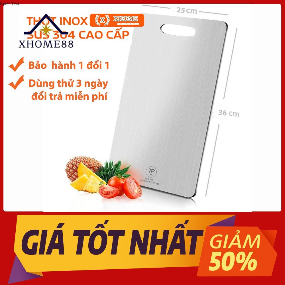 Thớt inox 304 cao cấp kháng khuẩn
