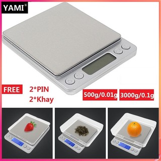 【Có hàng sẵn】3000g/0.1g 500g/0.1g Cân Tiểu Ly CÂN ĐIỆN TỬ MINI ĐỂ BÀN NHÀ BẾP Thiết Kế Đẹp