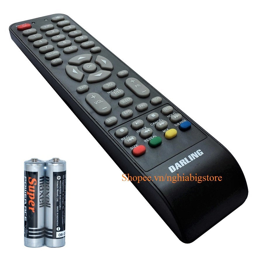 Remote Điều Khiển Tivi DARLING, TV LCD, LED