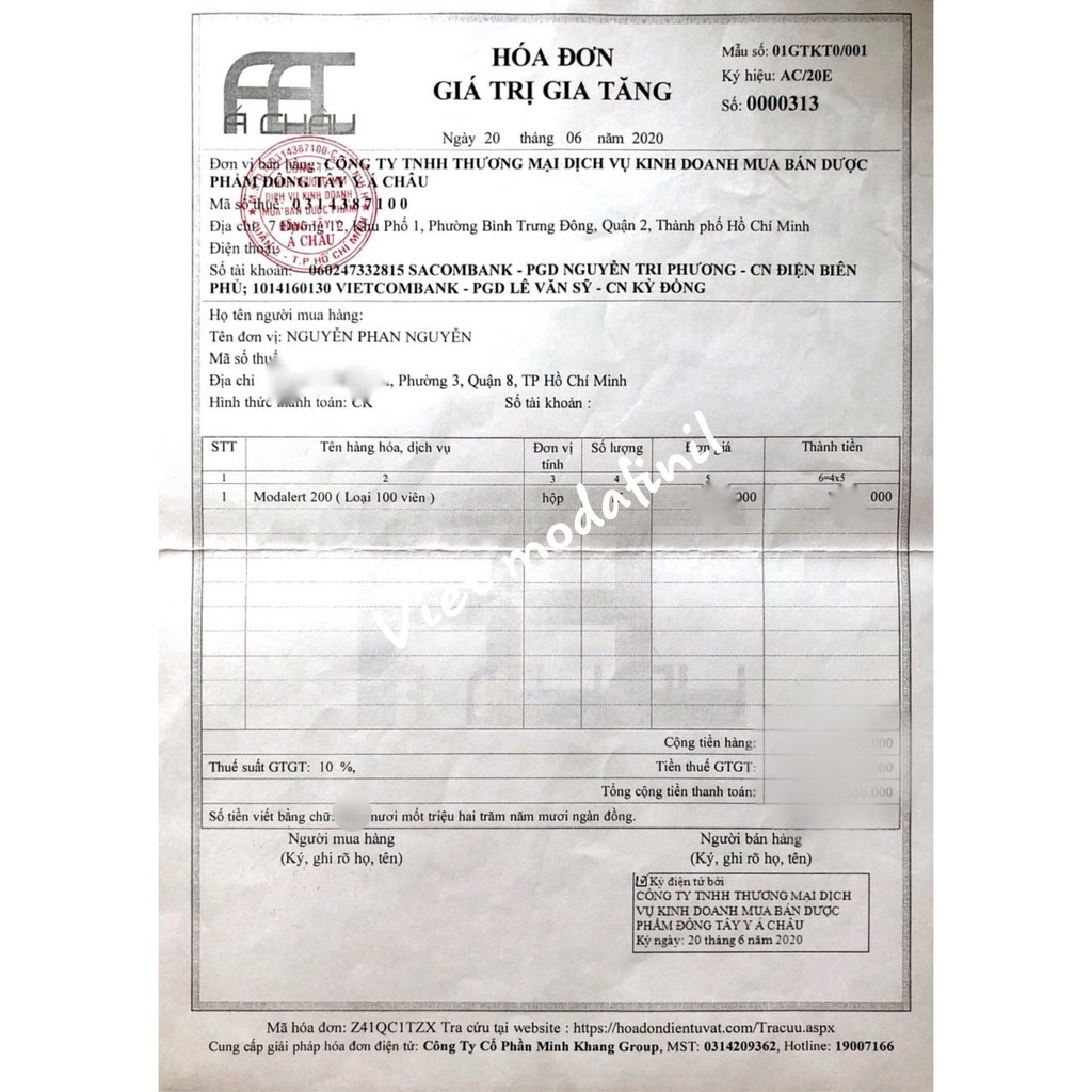 Modalert Modafinil 200mg TPCN tăng cường tỉnh táo, chống ngủ rũ, tập trung làm việc [Bán combo 1 vỉ 10 viên] | BigBuy360 - bigbuy360.vn