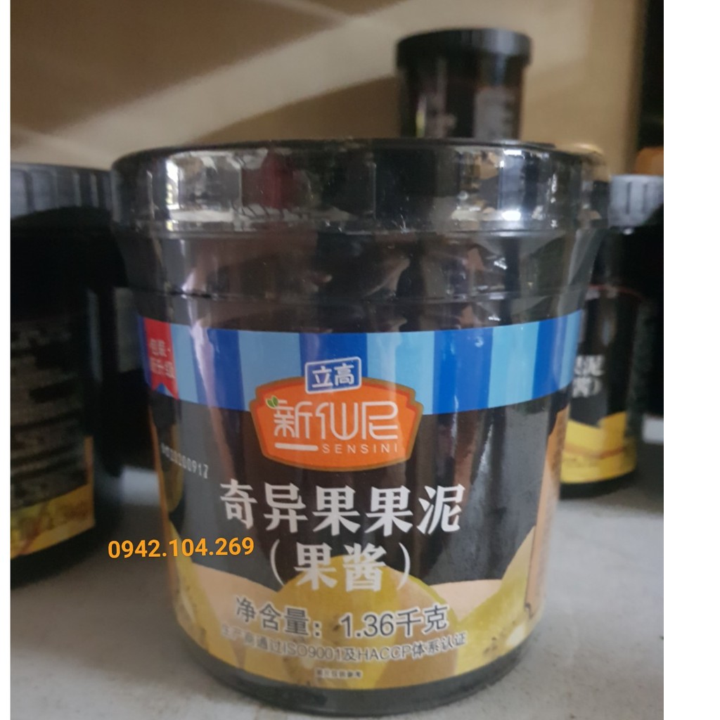 Mứt Sauce/ Sốt KIWI VÀNG Sensini hộp 1,36kg