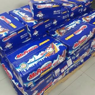 Kem đá Mr Freeze Jumbo thùng 60 cây date 11/2021