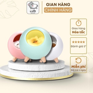 Đèn ngủ để bàn mèo con nằm nôi xinh xắn, đèn trang trí phòng ngủ - LƯỜI DECOR