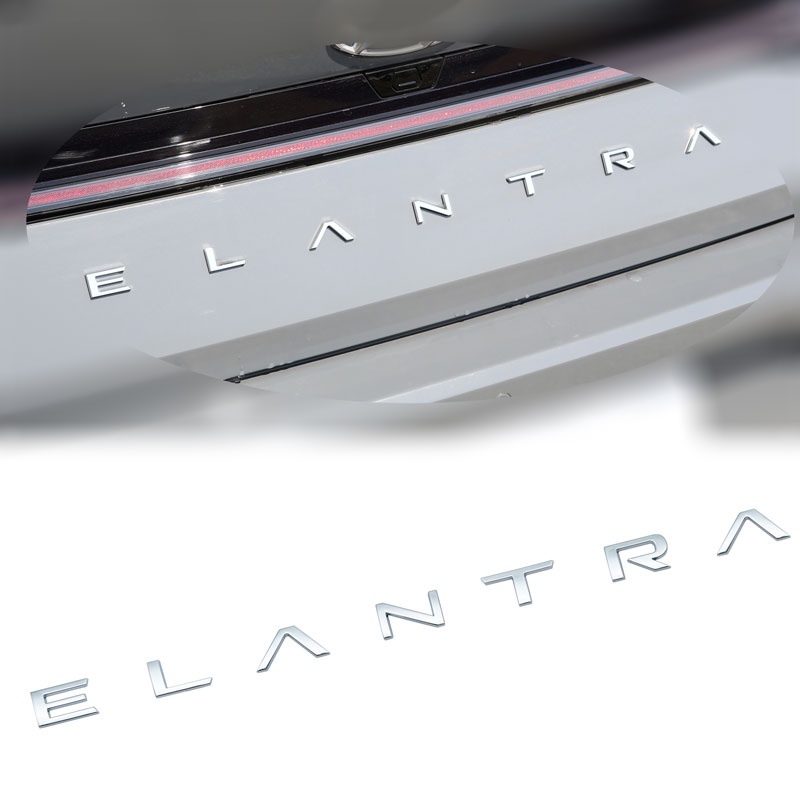 Nhãn Dán Trang Trí Đuôi Xe Hơi In Chữ ELANTRA Bằng ABS Cho Hyundai Solaris ix35 i20 i30 i40 Tucson