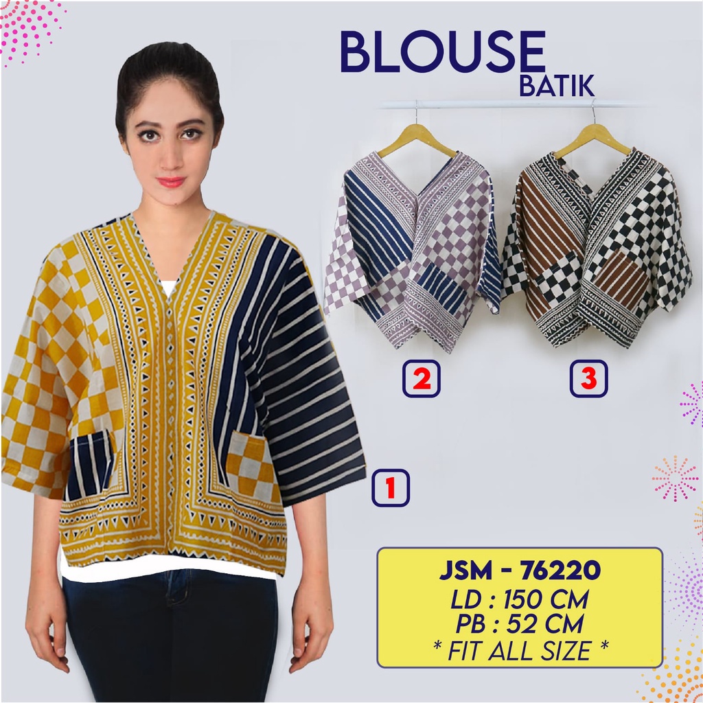 Batik Cánh Dơi Hàng Đầu BATIK Họa Tiết MONOKROM Recently | Mô Hình Cánh Dơi Phụ Nữ Hàng Đầu BATIK | Ria KENCANA (75523)