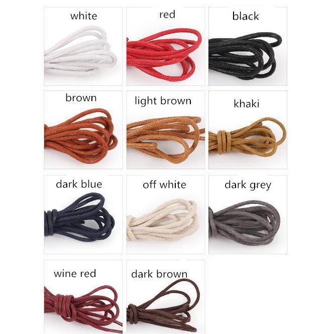 Cặp dây giày da sáp chống thấm nước