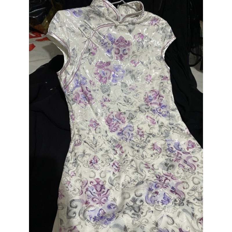 THANH LÝ TỦ ĐỒ: SƯỜN XÁM HOA GẤM CO GIÃN NHẸ - size M