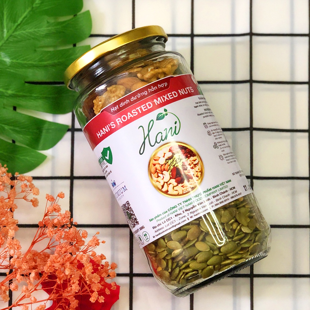 Hạt Dinh Dưỡng Mix 6 Siêu Hạt 500G - Hàng Nhập Khẩu Thượng Hạng - Cam Kết Chất Lượng HANI FOOD