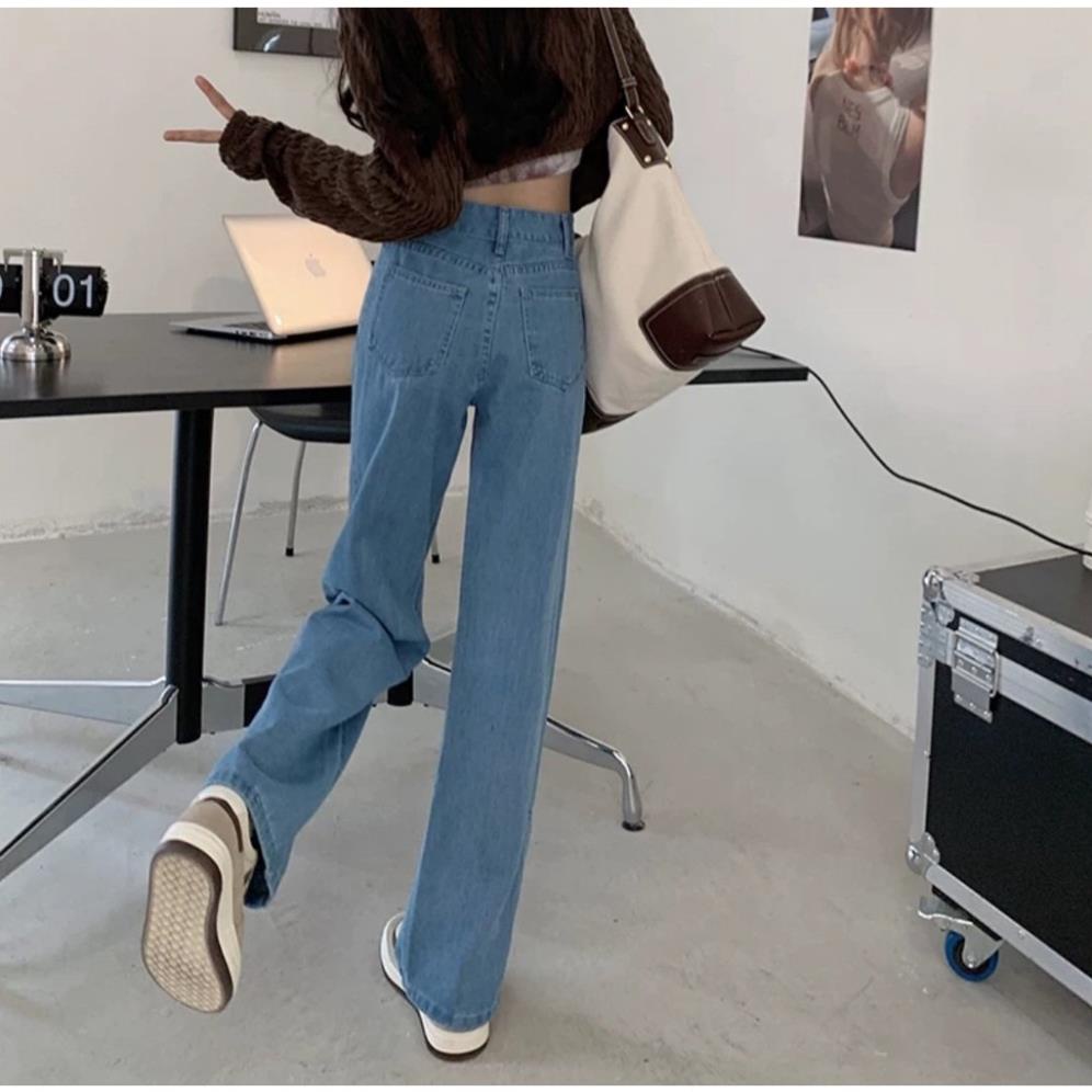 Quần bò baggy nữ quần jean baggy nữ quần jeans nữ lưng cao cạp cao quần nữ đẹp 3 size S M L hot 2022 HoHaJean22 | BigBuy360 - bigbuy360.vn