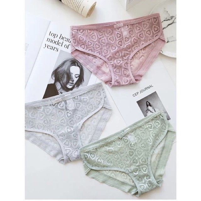 ♥️ Shop Uy Tín ♥️Quần Lót Ren, quần lót nữ REN Tim Siêu Cấp