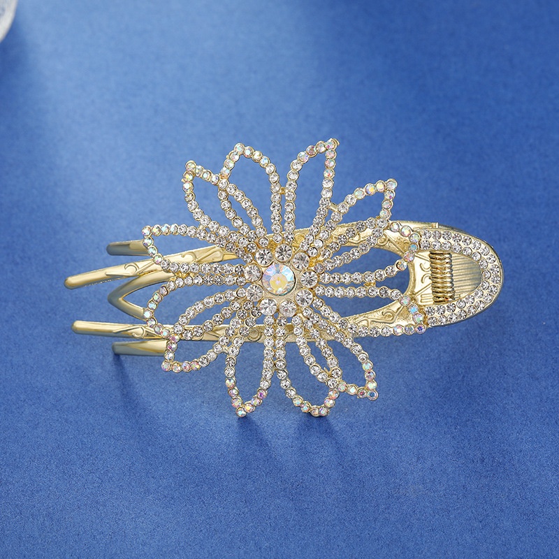 Kẹp Tóc Ba Răng Đính Hạt Ngọc Trai