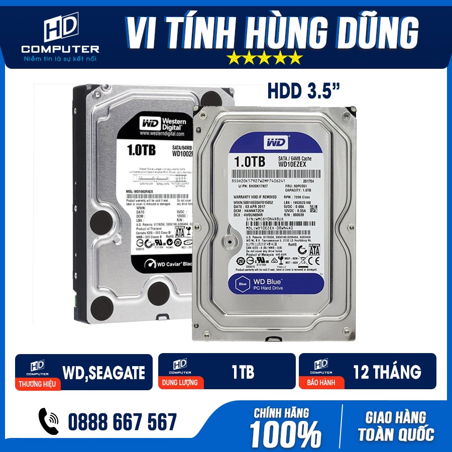 Ổ cứng HĐ cũ Seagate, WD, Toshiba 250G, ổ cứng cũ hdd 250g, 500g, 1Tb 2TB ổ cứng máy tính cũ, ổ cứng pc cũ