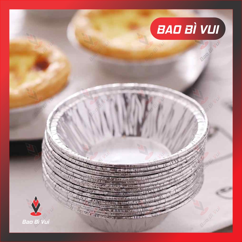 250 đế cốc, chén bạc nướng bánh, hải sản - BAO BÌ VUI