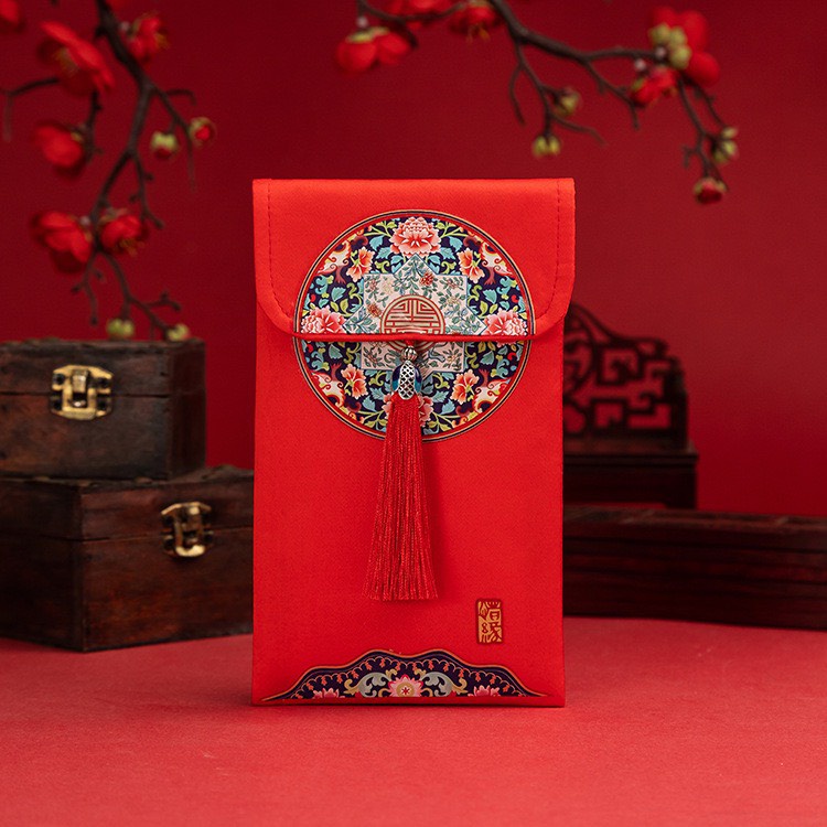 Bao lì xì vải gấm nhiều hoa văn cao cấp ngày tết, cưới hỏi, nạp tài mẫu độc quyền bên shop