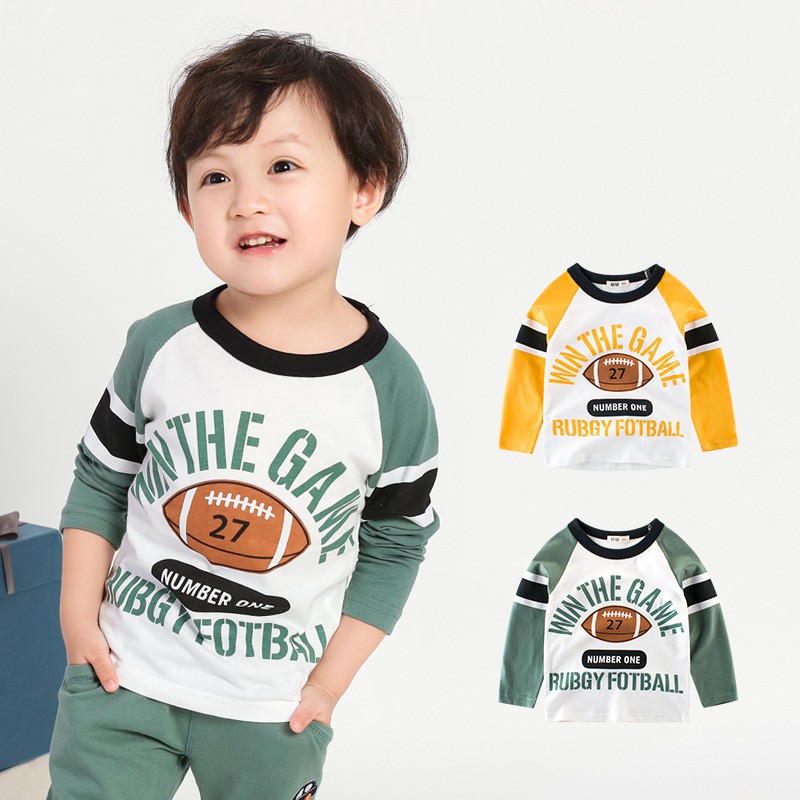 Áo bé trai dài tay 27KIDS in hình vui nhộn cho bé chất cotton hàng xuất Âu Mỹ | BigBuy360 - bigbuy360.vn